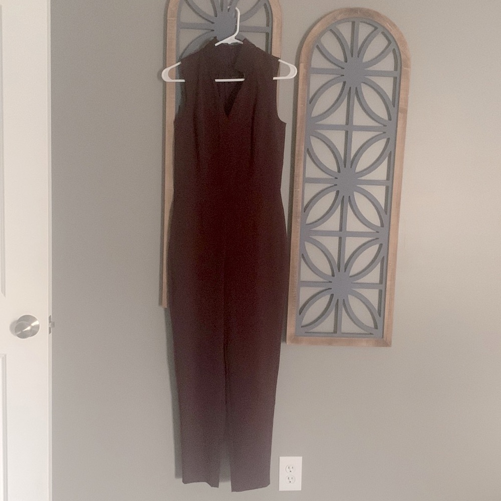 White House Black Market Wine Jumpsuit